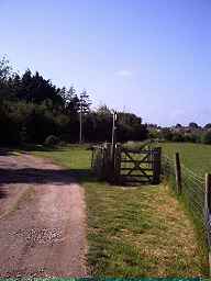 Take the footpath
gate.