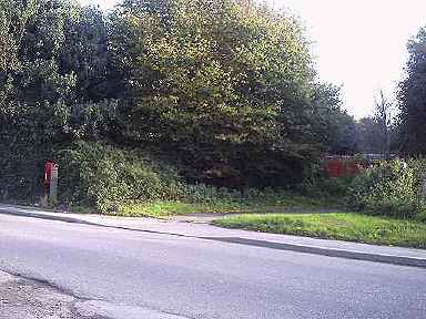 Turn right by the post box