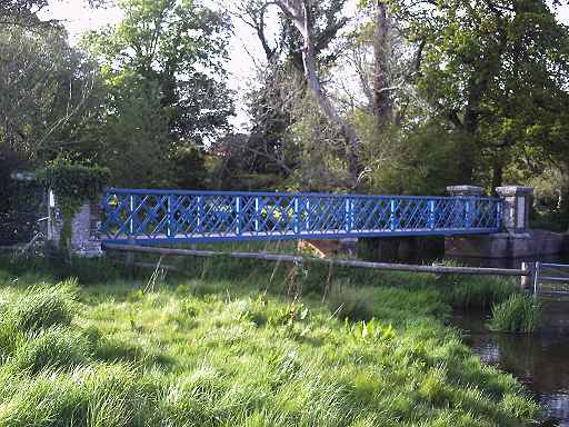 Blue Bridge really is blue.